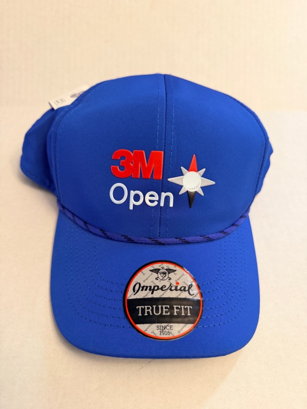 NWT 3M Open Twin Cities Imperial Brand Performance Blue StrapBack Hat‎ Cap